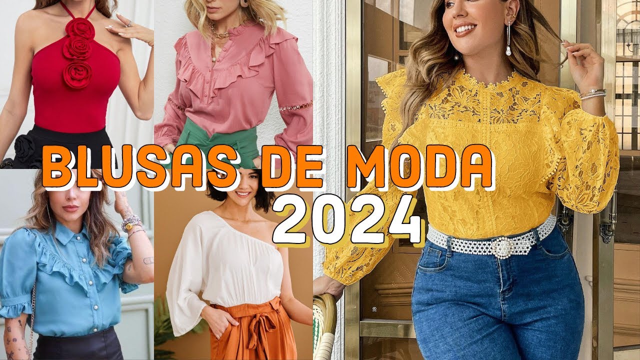 BLUSAS DE MODA 2024  Tendencias de blusas para mujer2024/ blusas elegantes  y casuales 