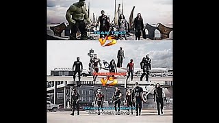 Team Thor Vs Team Ironman Vs Team Captain America Battle