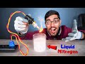 Glowing Bulb In Liquid Nitrogen | तरल नाइट्रोजन में डाला जलता हुआ बल्ब | Will it Glow?
