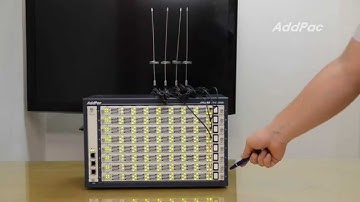 32-Port Front SIM Type Multi-SIM GSM Gateway AP-GS3200(32포트 프론트 심타입 멀티심 GSM 게이트웨이) | AddPac