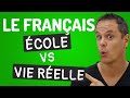 PARLER FRANÇAIS comme les Français Natifs [ÉCOLE VS VIE RÉELLE] 😛