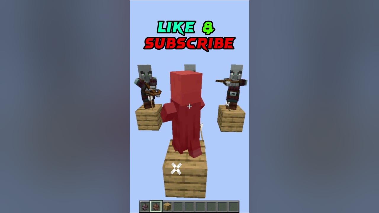 Minecraft pillagers not attack baby villager YouTube