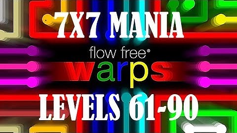 Flow Free Warps 7x7 Mania Levels 61-90