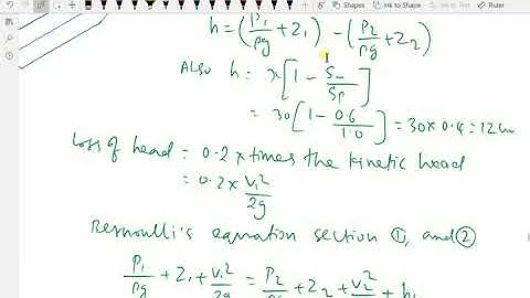Fluid Mechanics: - (Venturimeter; Solving a problem) - 83.