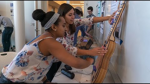A rock-paper-scissors robot, puzzles and a light-triggered guitar wow at mechatronics showcase