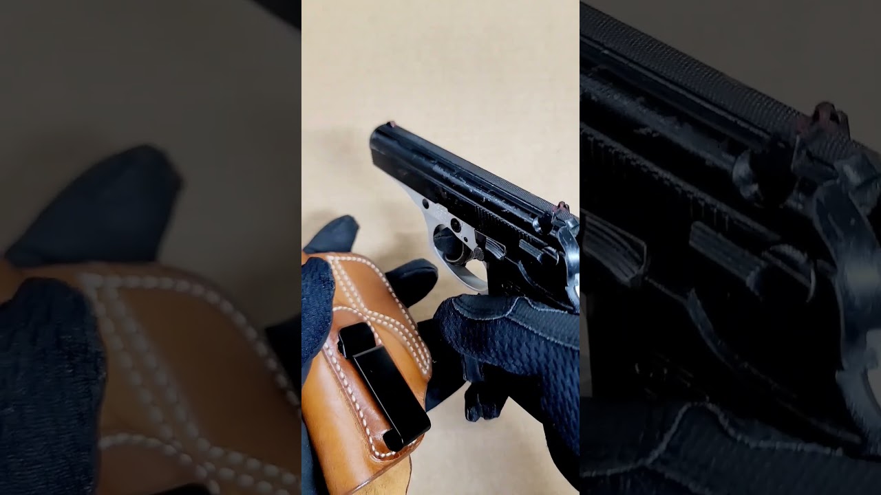 Azula Gun Holsters Leather IWB , Appendix Carry Holster For Bersa 383A, 383, Thunder .380 Pistol