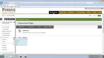 Blackboard Learn - Hiding-Showing Menu Items