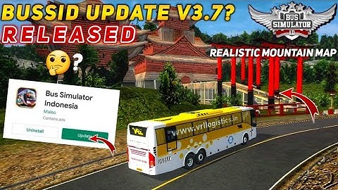 Bus simulator Indonesia V3.7 released ? | BUSSID V3.6.1 New realistic Mountain Map MODE | #new map
