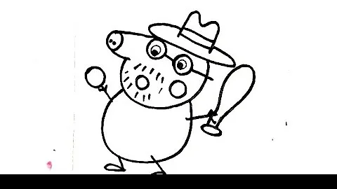 Stories at the police station - Lost Dinosaur | Peppa pig official family kids cartoon drawing