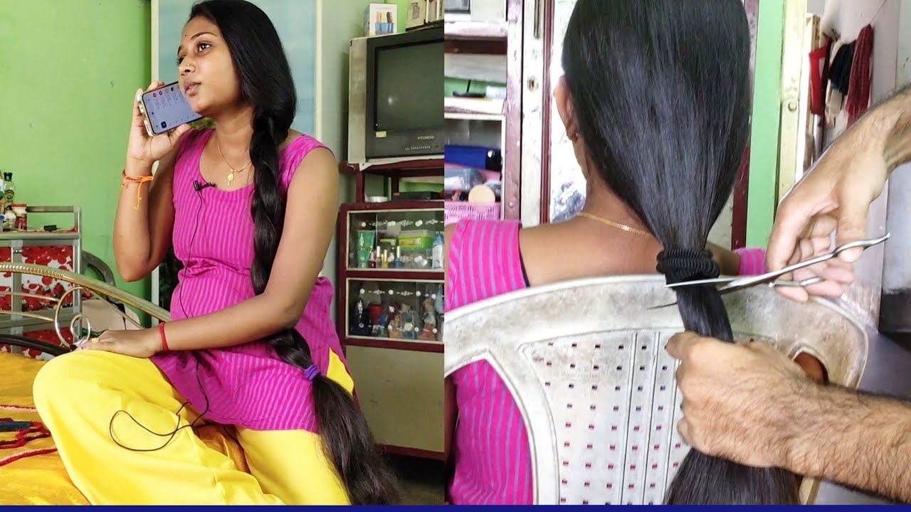 Going to college was a problem, so I cut my long hair and shot it