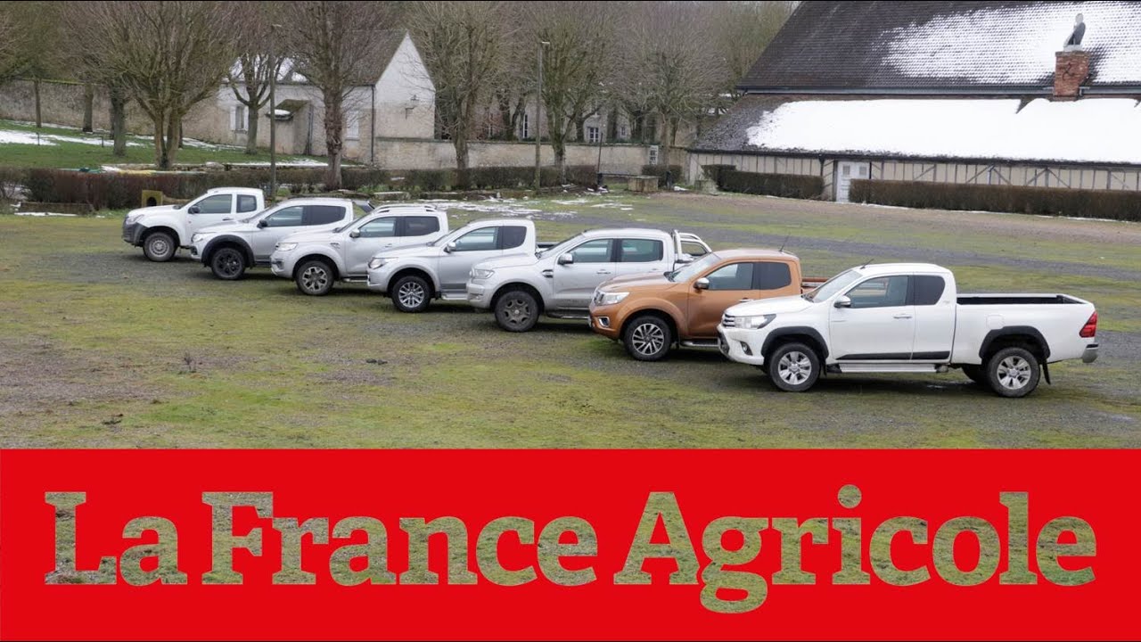 Sept pick-up à l'essai