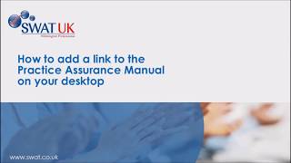 How to Add a Link to Your SWAT UK Manual on Your Desktop screenshot 1