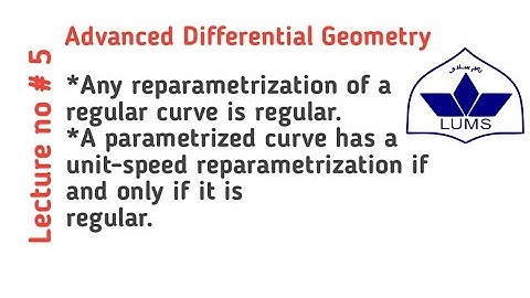 Any reparametrization of a  regular curve is regular|Unit speed curve is regular