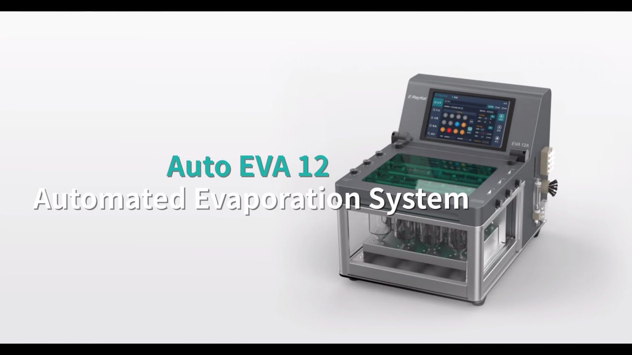 RayKol Auto EVA 12 Automated Parallel Evaporator | Smart Optical Nitrogen Blow-down Endpoint