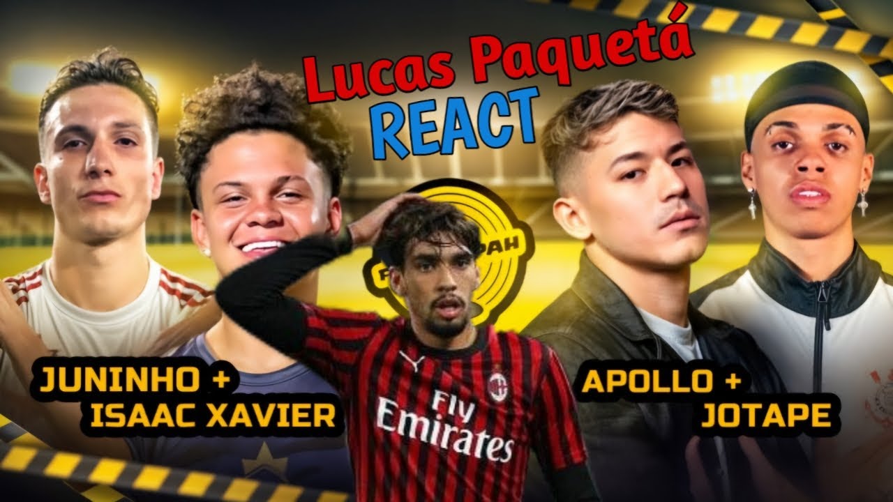 LUCAS PAQUETÁ REACT APOLLO E JP X IZAAC XAVIER E JUNINHO MANDELA 2X2 Lucas Paquetá reagindo