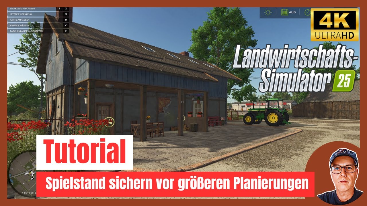 LS 25 Tutorial Savegame Backup, Spielstandname umbenennen