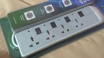 Syska Individual Switch 4 Socket Surge protector Unboxing And Review || Unbox eShop