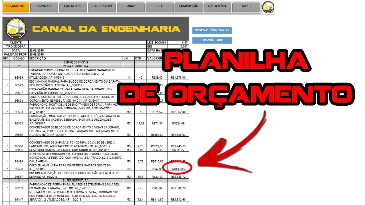 Como fazer um orçamento de obra passo a passo utilizando o SINAPI - O  Orcamentista