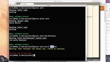 Grunt. Lesson 2: Adding parameters to tasks. Default task.