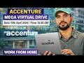 1️⃣ 🔥 ACCENTURE MEGA VIRTUAL DRIVE | WORK FROM HOME 💻 | 10 APRIL 2026 🚀