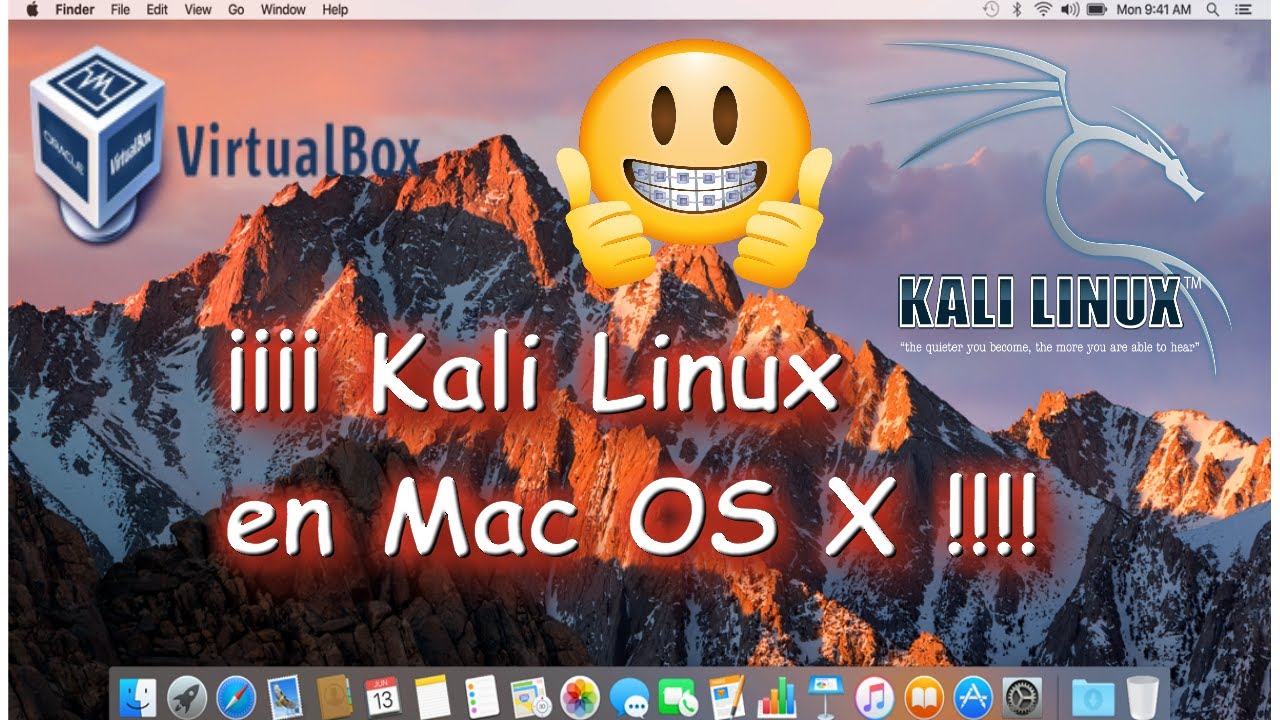 how to install kali linux on mac sierra