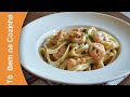 FETTUCCINE ALFREDO COM CAMARÃO - Receita de macarrão com molho alfredo (Episódio #232)