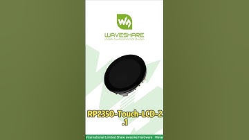 RP2350-Touch-LCD-2.1,Raspberry Pi RP2350,2.1-inch Round RGB Display,Built-in Sensors & Storage