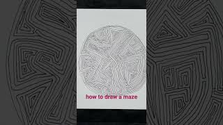 how to draw a maze