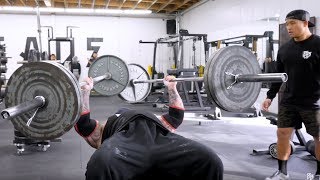 BENCHING 225 POUNDS IN EACH ARM!