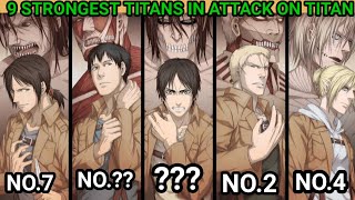 9 Strongest Titans In Attack On Titanexplain In Hindi