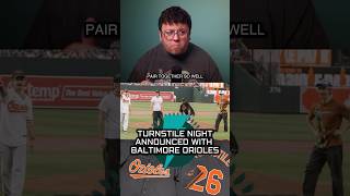 Turnstile night with the Baltimore Orioles on July 10th! #turnstile