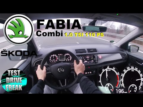 2020 Skoda Fabia III Combi 1.0 TSI 110 PS TOP SPEED AUTOBAHN DRIVE POV