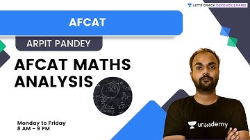 AFCAT MATHS ANALYSIS | Target AFCAT 2022 | Arpit Pandey