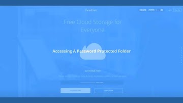 Firedrive Video Guide #14: Accessing A Password Protected Folder