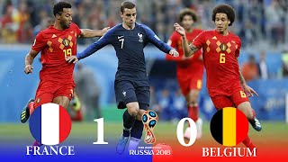 France vs Belgium 1 X 0  FIFA World Cup 2018 Semi Final All Goals \& Highlights