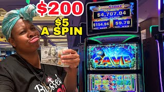 GAMBLE WITH PEACH 🍑 $5 A SPIN ON CASH CAVE 💰 AT SEMINOLE HARD ROCK CASINO TAMPA, FL