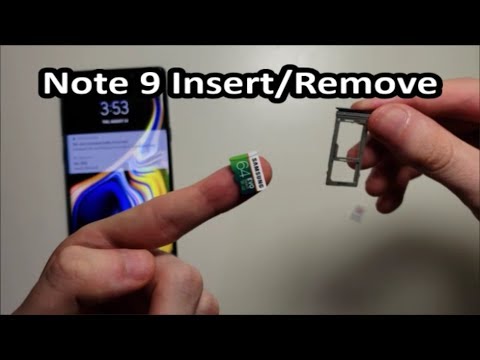 Samsung Galaxy Note 9 SIM Card & Micro SD Card How to Insert or Remove!