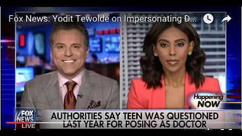 Fox News: Yodit Tewolde on Impersonating Doctor and Jewel Heist Accusation 2/17/16