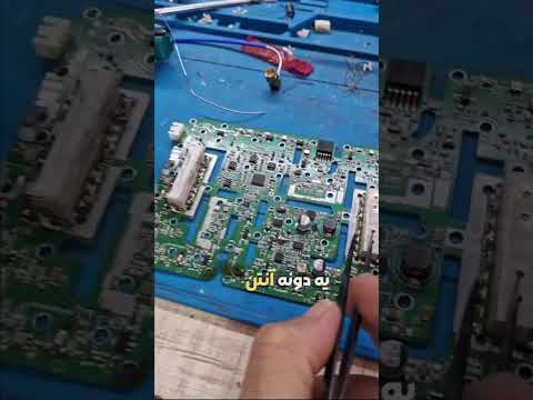 این آنتنی که روی برد می بینید چاپی نیست چون باید توان بالاتری رو منتقل کنه