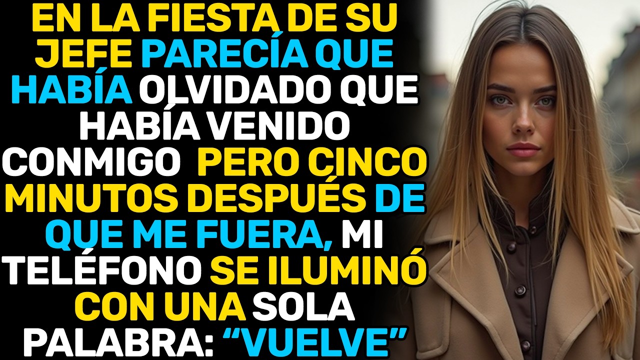 EN LA FIESTA DE SU JEFE ME IGNORÓ — CINCO MINUTOS DESPUÉS ESCRIBIÓ: “VUELVE”...