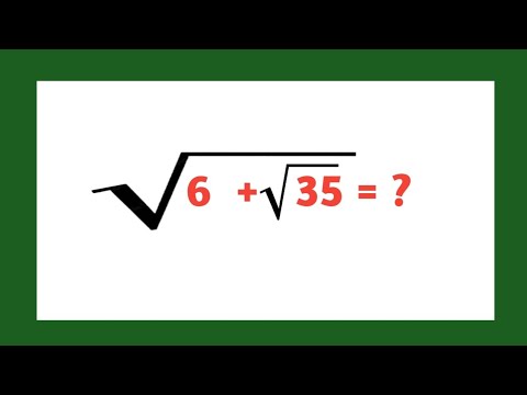 A nice algebra maths square root simplification problem - YouTube