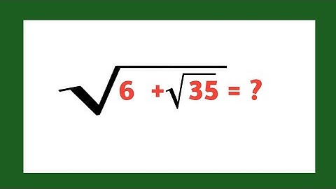 A nice algebra maths square root simplification problem 
