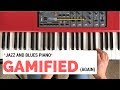 Blues/Jazz Piano GAMIFIED || master improvising on this chord progression in five levels