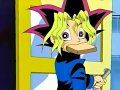 Yugi running with a toast like a anime girl but more hilarious