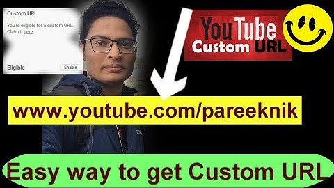 How to create custom URL for Youtube channel 2020