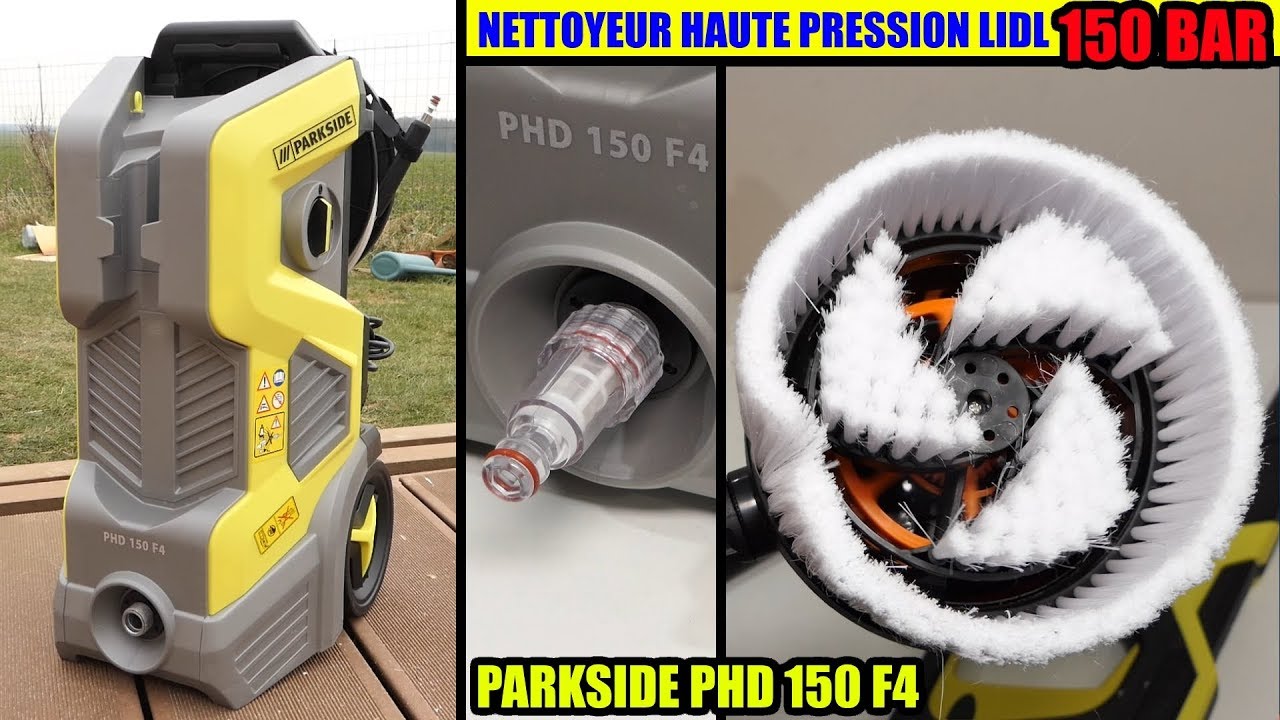 nettoyeur haute pression parkside phd 150 F4 lidl déballage Pressure Washer  Hochdruckreiniger 