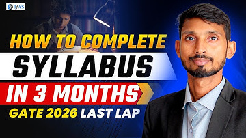 | GATE 2026 | LAST THREE MONTH STRATEGY | MASTERPLAN |