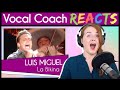 Vocal Coach reacts to Luis Miguel - "La Bikina"  Live En Vivo