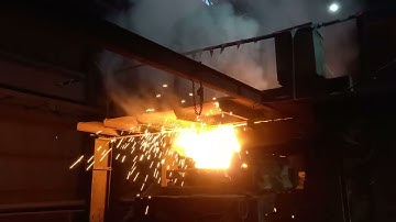 Liquid Metal Opening and Filling Tundish at C.C.M.