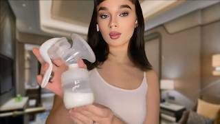 4K Breastfeeding With Angela Tips & Pumping Tutorial Pump With Me Episode-64